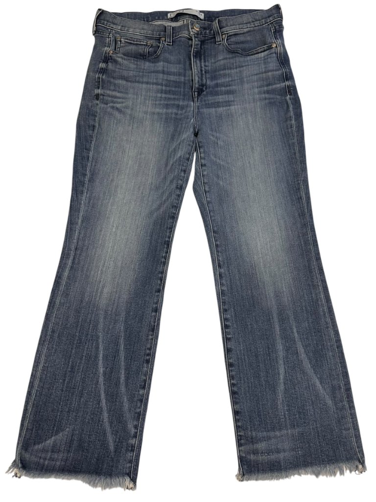 Ayr Light Blue Denim Cropped Jeans - High Rise, 32 S